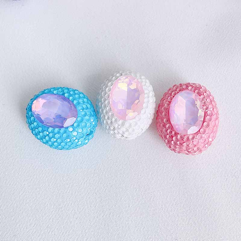 Fiasrel 3pcs Colored golf soft clay DIY Shamballa Beads