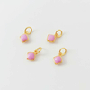 Fiasrel DIY Heart-shaped flower buds Drop Pendant