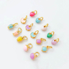 Fiasrel DIY Heart-shaped flower buds Drop Pendant
