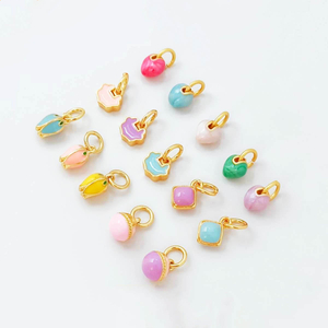 Fiasrel DIY Heart-shaped flower buds Drop Pendant