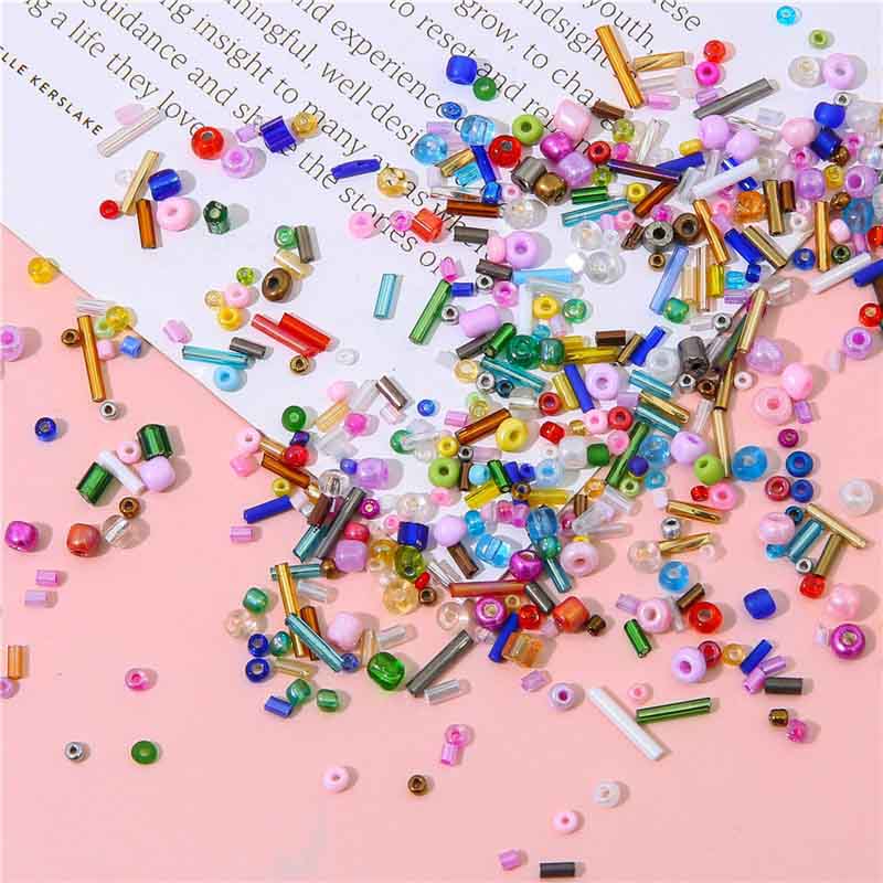 Fiasrel 30g DIY Handmade Glass Seed Beads for Jewelry Making