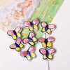 Fiasrel Red hand-painted butterfly ceramic beads