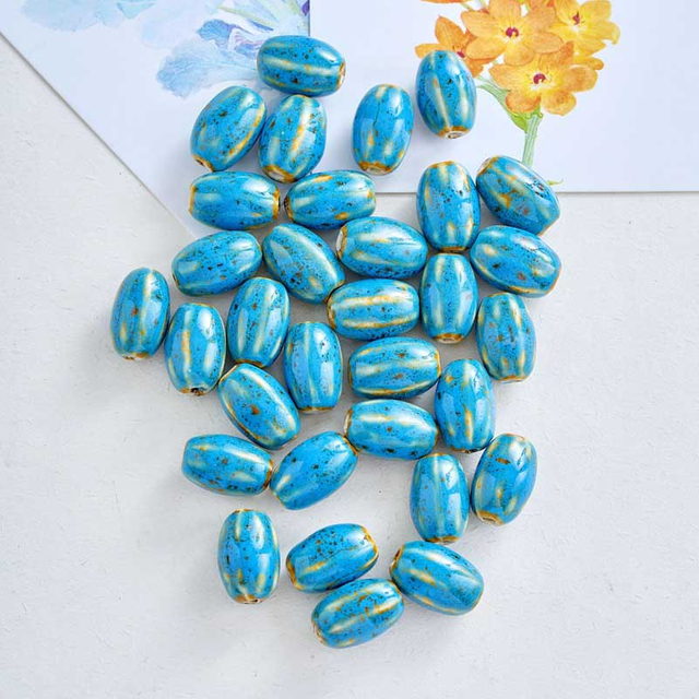 Fiasrel Watermelon beads, ceramic beads