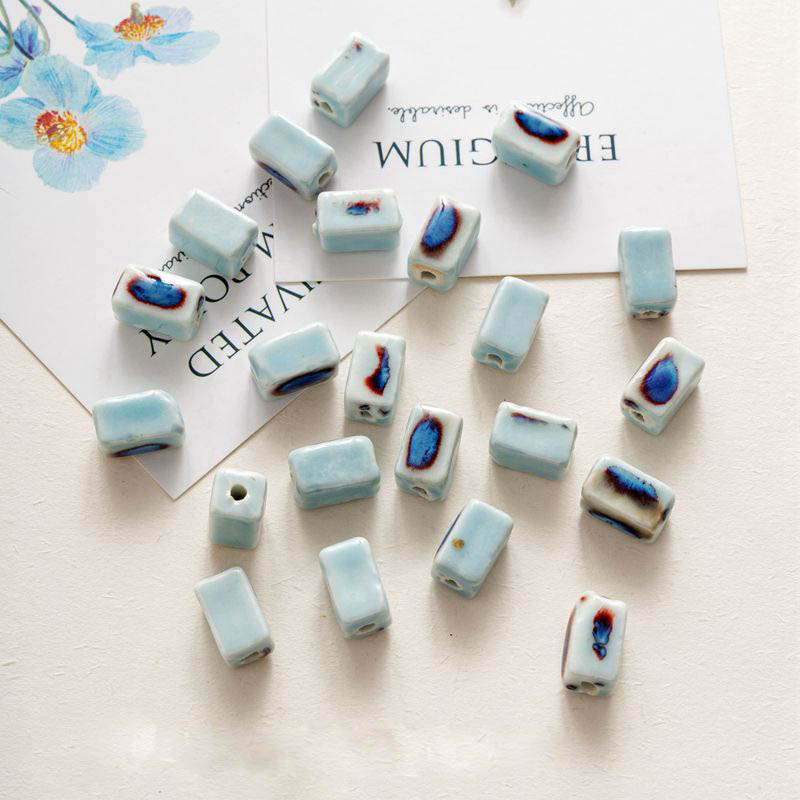 Fiasrel Blue ceramic beads