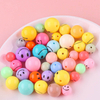 Fiasrel diy round smiley face beads