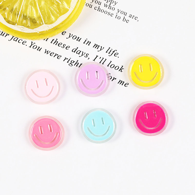 Fiasrel 17mm Cartoon smiley face emoji beads