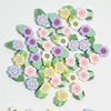 Fiasrel 100pcs Colorful wind chime flower soft clay beads