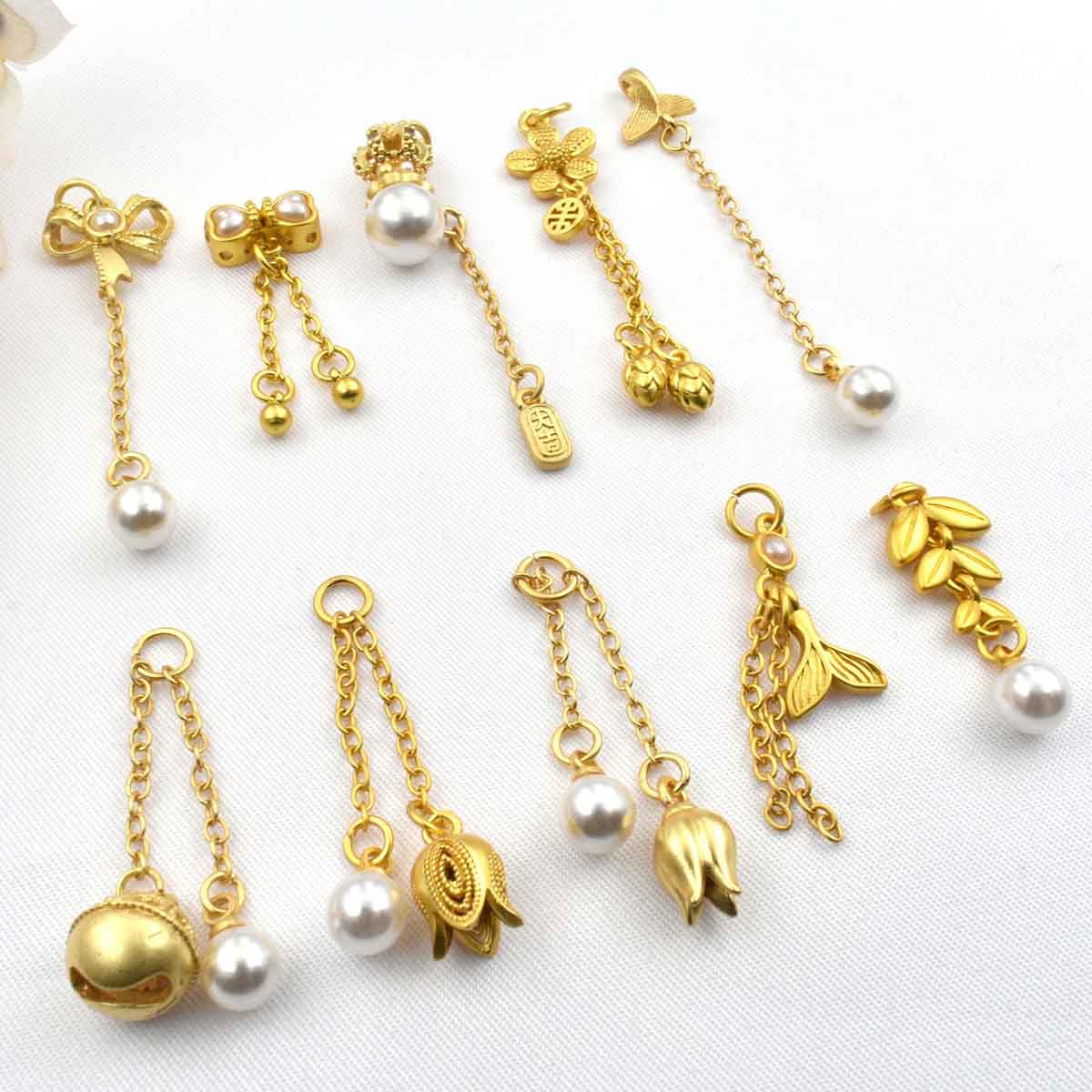 Fiasrel DIY Orchid lily tassel pendant