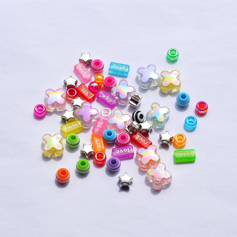 Fiasrel 50pcs Smiley face spring buckle decoration