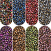 Fiasrel 4mm Gradient Gold-Colored Glass Seed Beads - Round Shiny Beads