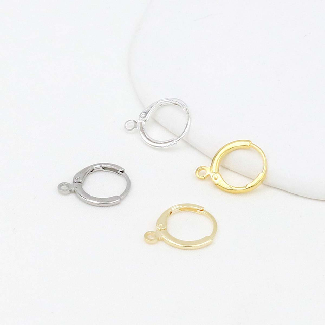 Fiasrel 20pcs Color-preserving 18k open ear buckle accessories