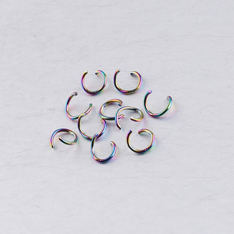 Fiasrel 100pcs Stainless steel connecting ring