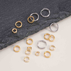 Fiasrel 30pcs Copper gold-plated connection opening ring