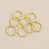 Fiasrel 200pcs Smooth closed-loop jewelry connection