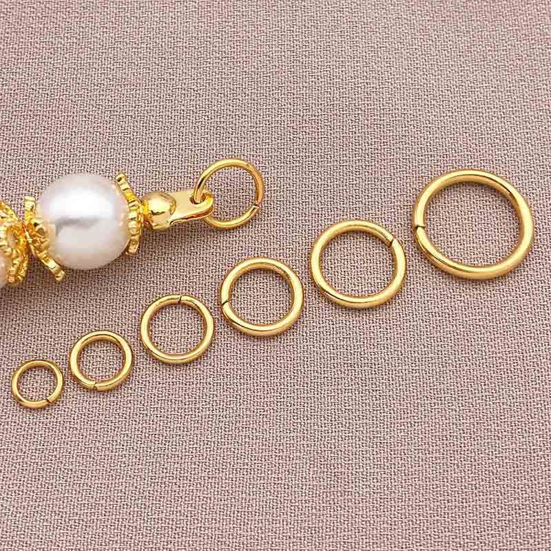 Fiasrel 10pcs White K-color stainless steel closed ring