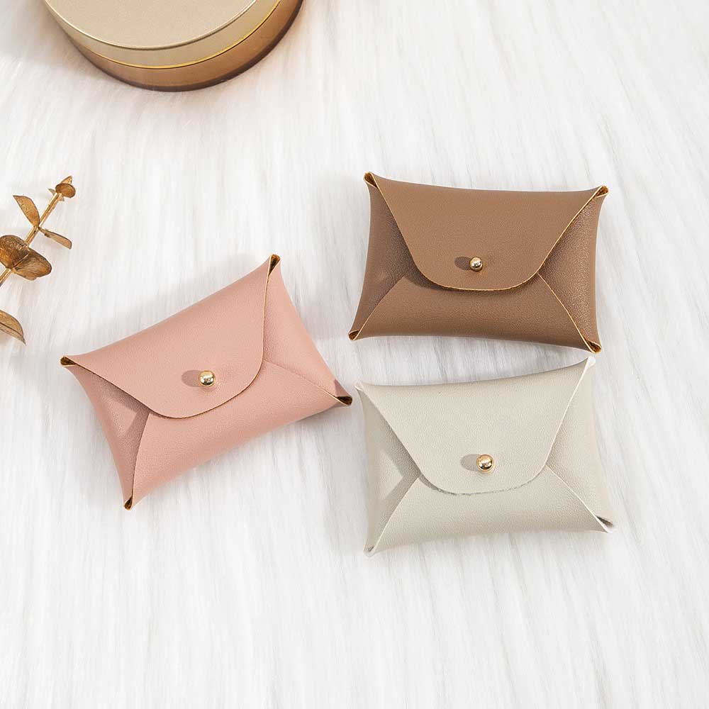 Fiasrel 7*5cm pu imitation leather jewelry storage bag