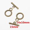 Fiasrel 10pcs Jewelry Making Accessories Heart Geometric Oval Connector Toggle Clasp