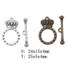 Fiasrel 10pcs Silver Plated Unique Toggle Clasp OT Clasp Jewelry Findings