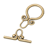 Fiasrel 10pcs Stainless Steel OT Clasp Toggle Clasps for Crafts DIY Jewelry Making Accessories