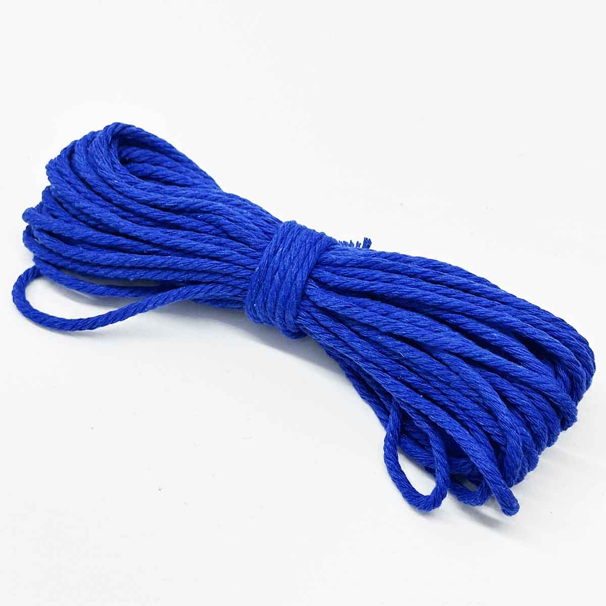 Fiasrel 3mm 10Yards Colored Cotton Rope Yarn Macrame Cord Cotton Ropes