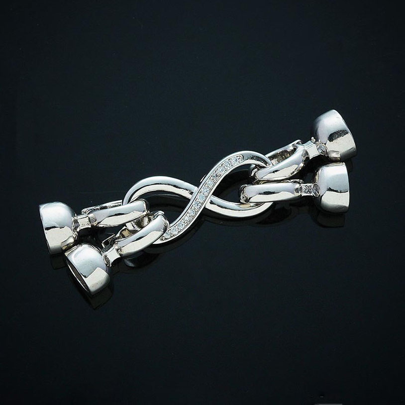 Fiasrel 2pcs 18K Copper Jewelry Making Supplies Buckle Lobster Pearl Necklace Clasps for Jewelry Making