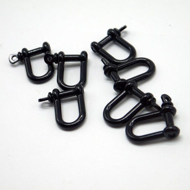 Fiasrel U Anchor Shackle Screw Pin Paracord Bracelet Buckle Outdoor Survival Rope Accessories Paracord Bracelet Parts