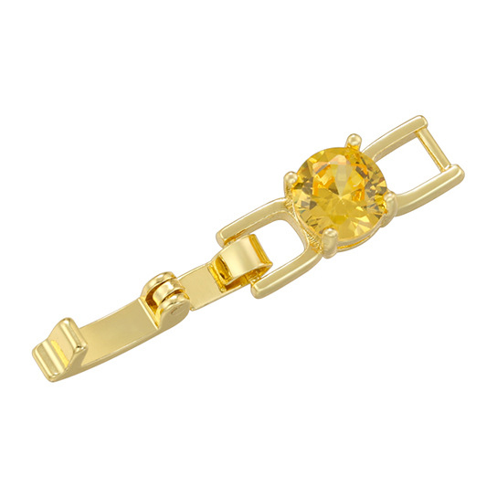 Fiasrel 2pcs Fashion Jewelry Accessories Silver Gold Plated Copper Flower Heart Connector Clasp