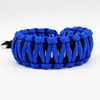 Fiasrel Woven Adjustable Knit Blue Color Survival Paracord Bracelet