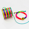 Fiasrel 0.6/0.8/2/2.5mm Nylon Rainbow Beading String for DIY Handmade Crafts