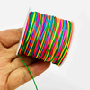 Fiasrel Jade Thread 0.6mm 0.8mm 1mm 2mm Five-color Hand-woven Rope Bracelet Multicolored Gold Thread String