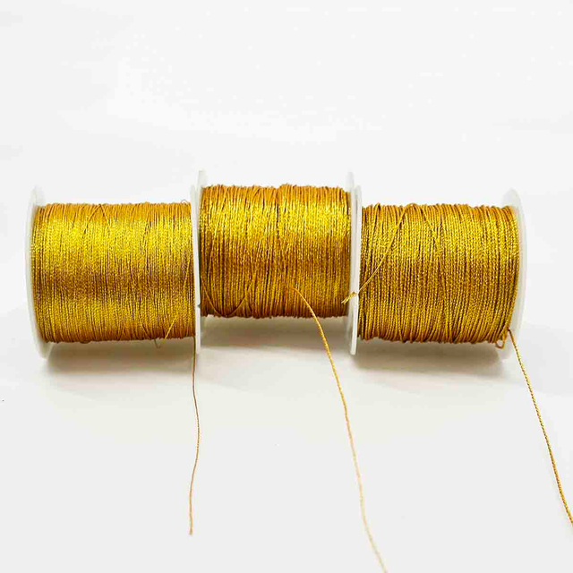 Fiasrel 3strands 6strands 9strands Gold Thread Cord String