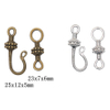 Fiasrel 10pcs Antique Bronze Tone Alloy Toggle Clasp Hook Metal Connectors OT Clasps