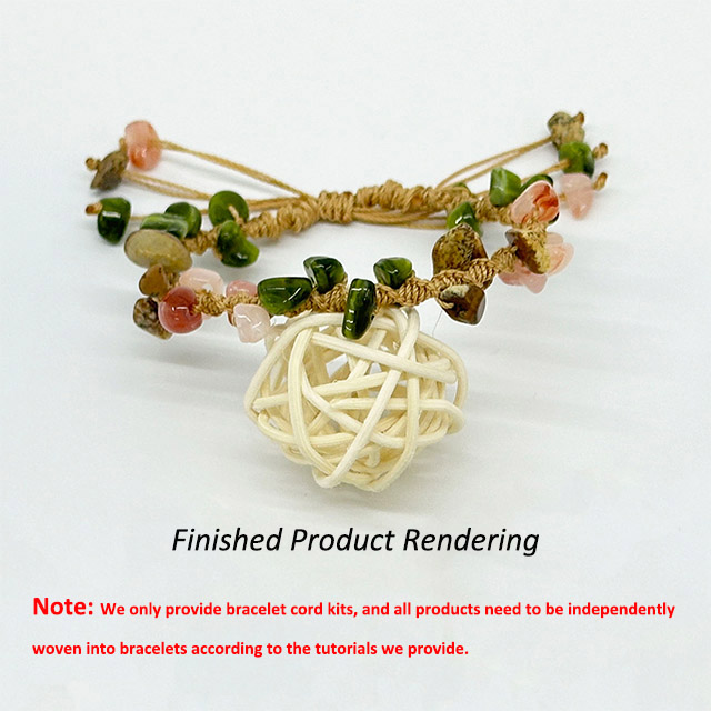 stone beads bracelet thread