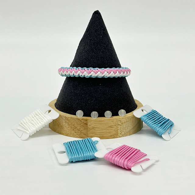 Multicolor Cross Handmade Thread Rope for Bracelet Making