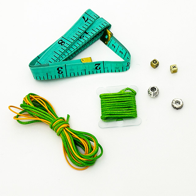 DIY Handmade Green and Yellow Bracelet Thread for Bracelet Making