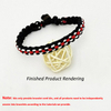 Hot Sale Custom Fashion Gold Red Valentine Lock String Thread Rope