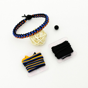 Simple Handmade Thread Bracelet Orange Blue Color Couple Knot Women Bracelet Thread