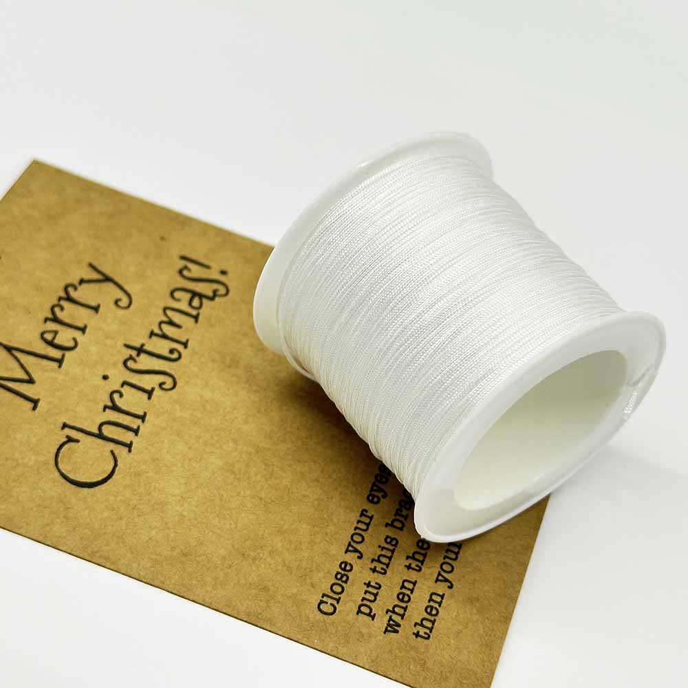 Fiasrel Christmas Thread Kit: 0.6/0.8/1.0/1.5mm 5-20yards Nylon Knot Macrame Cord Rope for DIY Bracelet Necklace Jewelry Making Craft Supplies