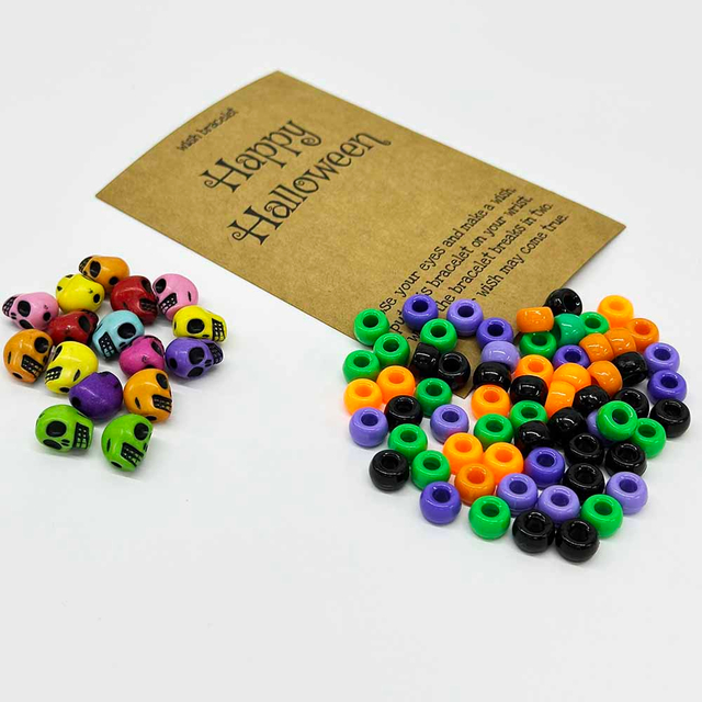 Fiasrel Halloween Thread Kit: 0.5/0.8/1.0/1.5mm 5/10/20yards Waxed Polyester Cord for Jewelry Making Necklace Earrings Bracelet Craft