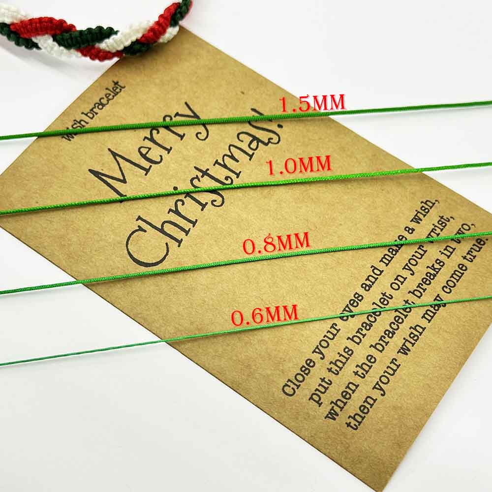 Fiasrel Christmas Nylon Chinese Knot Macrame Cord Rope size