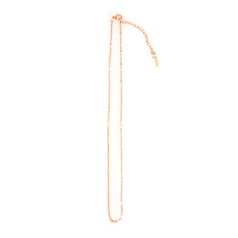 Fiasrel 10pcs Stainless Steel Chain Necklace O Linked Chains for Jewelry Making
