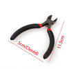 Fiasrel Professional Black Handle Anti-Slip Jewelry Pliers Multi-Type Splicing Fixing Tools Pliers