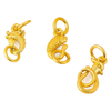 Fiasrel 10pcs Sargent Fishtail Buckle Head Dragon Phoenix Buckle Accessories DIY Bracelet Necklace Pendant Connection