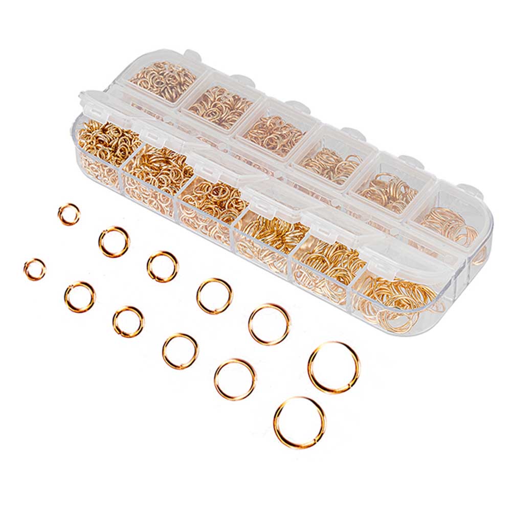 Fiasrel 4-10mm Necklace Jump Ring DIY Circle for Bracelet Necklace Jewelry Accessories