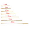 Fiasrel 100pcs DIY Beading Jewelry Making Head Pins Gold Plated Brass Ball Head Needle Pins