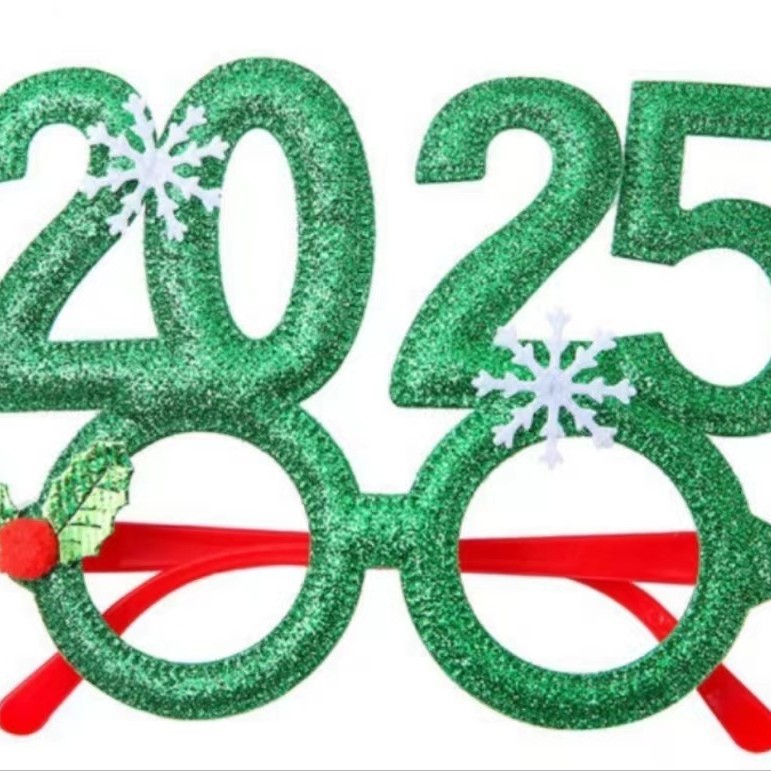 Fiasrel Christmas Ball Party Glasses Adult Children Christmas Tree Deer Horn Ball Eyeglasses