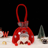 Fiasrel 2pcs Christmas Gift Bag Santa Claus Apple Bag Christmas Eve Comprises Fruit and Candy Gift
