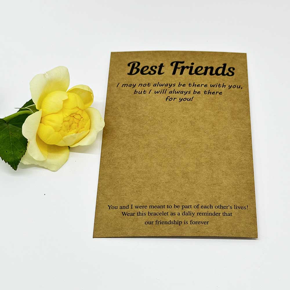 Fiasrel 20/50/100pcs Earring Packaging Necklace Display Jewelry Cards Best Friends Kraft Card Paper