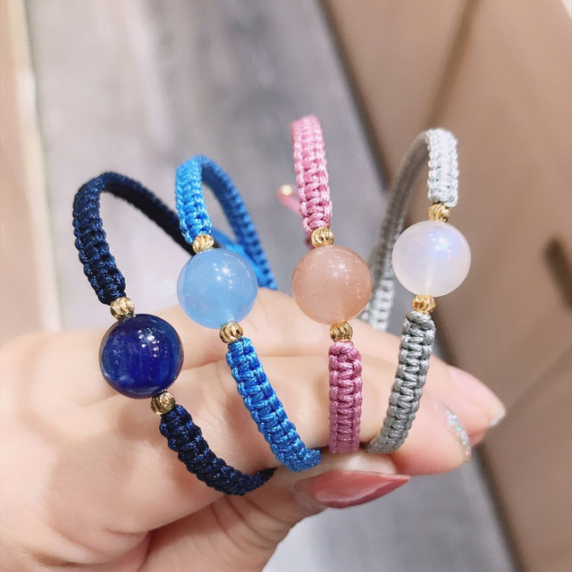 Fiasrel Braided 12 Zodiac Energy Month Birthday Jewelry Gift Bracelets for Women Men