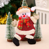 Fiasrel 1/4pcs Christmas Tree Accessories Dancing Old Man Snowman Deer Bear Cloth Puppet Christmas Decorations Gift